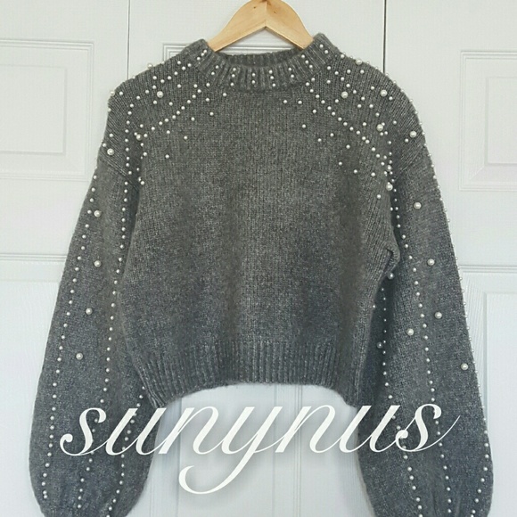 🍬HP🍬Zara cropped pearl sweater - Picture 13 of 13